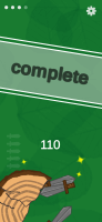 mobile game round win sceen